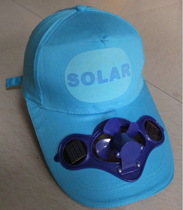 solar fan cap